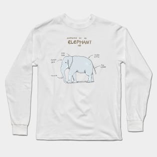 Anatomy of Elephant Long Sleeve T-Shirt